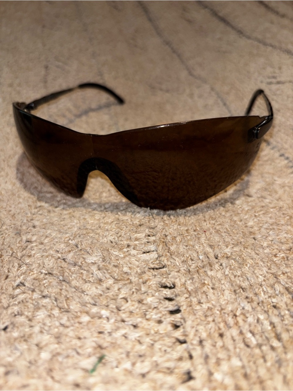 Uvex Falcon Wrap Shield Sunglasses Brown Lens Sport Y2K